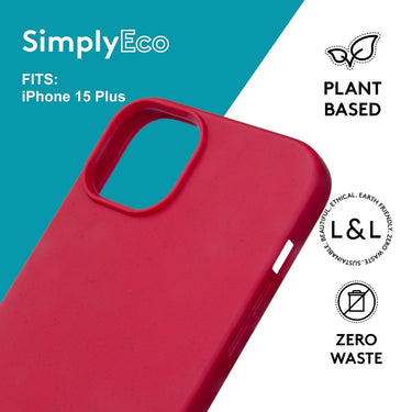 Biodegradable iPhone 15 Plus Red - Loam & Lore